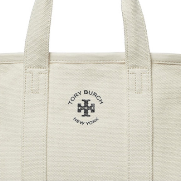 Tory Burch Signature Canvas Tote Bag - Picture 3 of 12